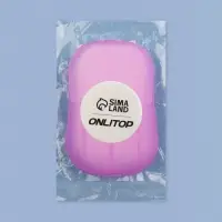 Мыло листовое, в пластинах, 18 (&plusmn; 2) шт, в футляре, цвет сиреневый