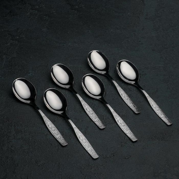 Ложка детская столовая &laquo;Непоседа&raquo;, длина 16 см, толщина 2 мм, цвет серебряный