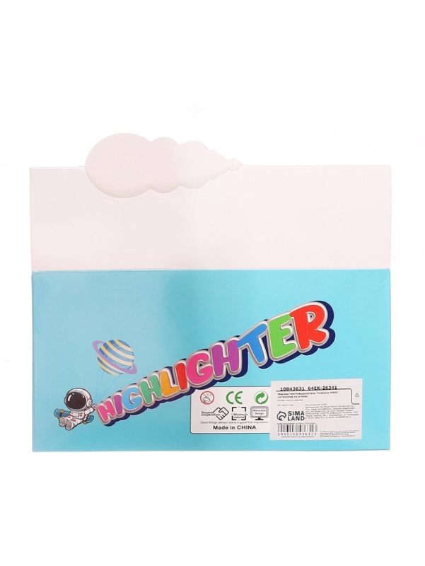 Маркер-текстовыделитель Тигренок МИКС (штрихкод на штуке)