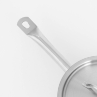 Сотейник из нержавеющей стали с крышкой Hanna Kn&ouml;vell, 1,2 л, d=16 см, h=6,5 см, толщина стенки 0,8 мм, индукция