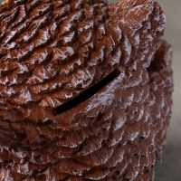 Копилка сова "Счастливая мама" 18 см, коричневый