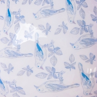 Салатник "Синие птицы" дерево манго 29х29х11 см