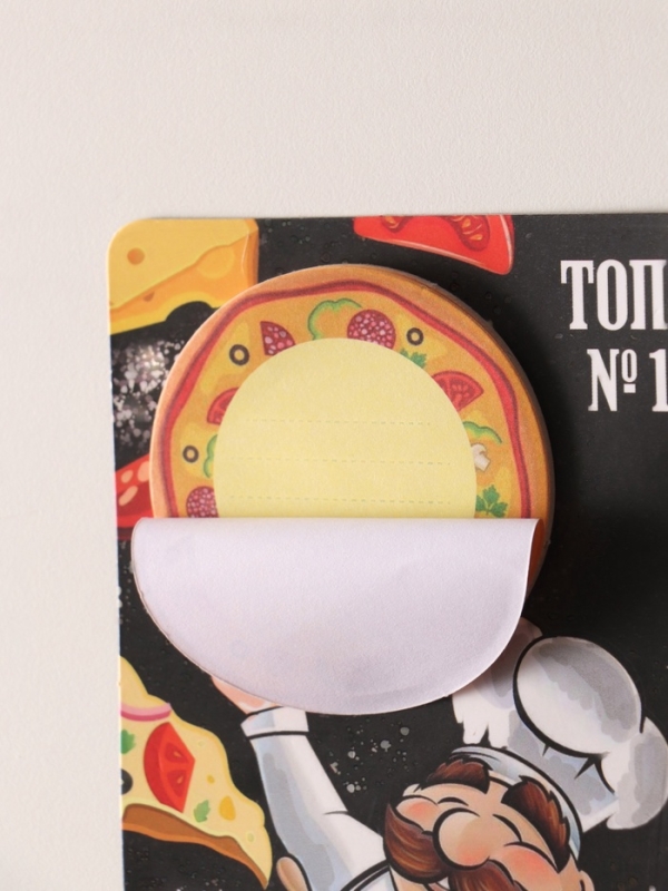 Магнит с блоком для записей и карандашом "Может пиццу?" 7х13 см