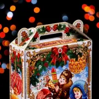 Подарочная коробка "Дети" в белом 16,8 х 7 х 25 см