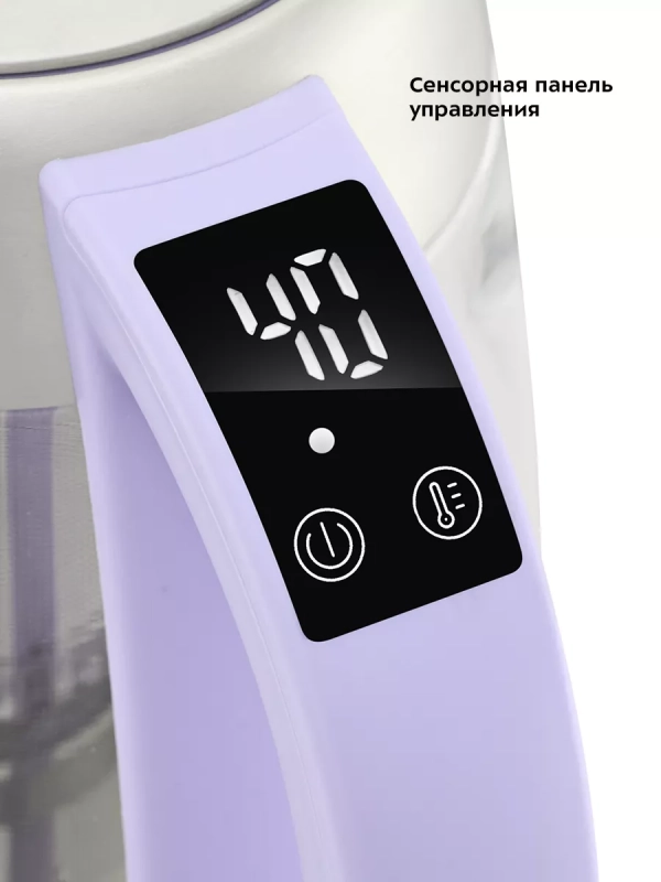 Чайник электрический стеклянный КТ-6624 - 1.7 л