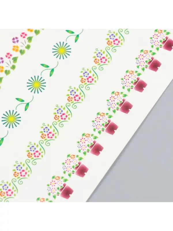 Переводные тату на тело цветные &laquo;Цветочные ленты&raquo;, 12&times;7.5 см