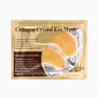 Патчи гидрогелевые для глаз Collagen Crystal, золотистые