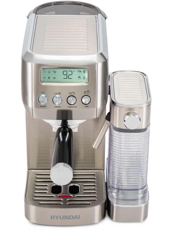 Кофеварка рожковая HEM-9999 серебристый