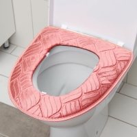 Чехол на сиденье для унитаза на липучках Доляна &laquo;Фили&raquo;, цвет МИКС