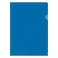Папка-уголок А4, 150 мкм, Calligrata, прозрачная, синяя