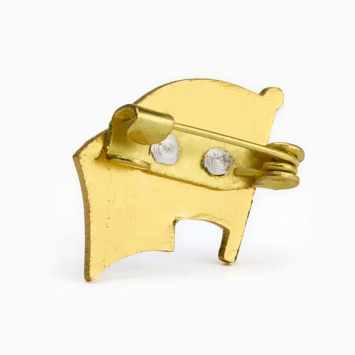 Значок &laquo;Флаг морской флот&raquo;, 2.5&times;3.5 см, цветной в золоте