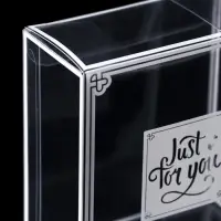 Складная прозрачная коробка из PVC, для упаковки подарков, 8&times;4&times;9 см