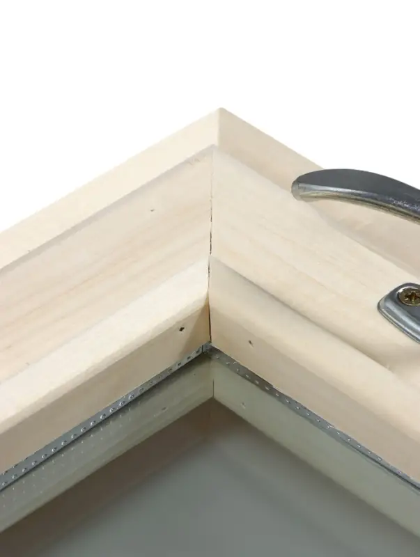 Окно, 30&times;30см, однокамерный стеклопакет, осина