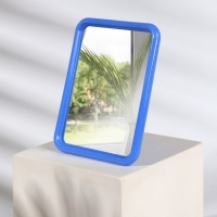 Зеркало настольное - подвесное, зеркальная поверхность 9,7 &times; 13,2 см, цвет МИКС
