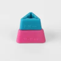 Держатели для спиц, треугольные, 2 шт., d=7-10 мм, 12-15 см, голубые, розовые