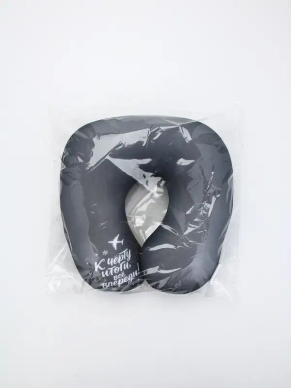 Подушка антистресс новогодняя &laquo;Итоги&raquo;, серая