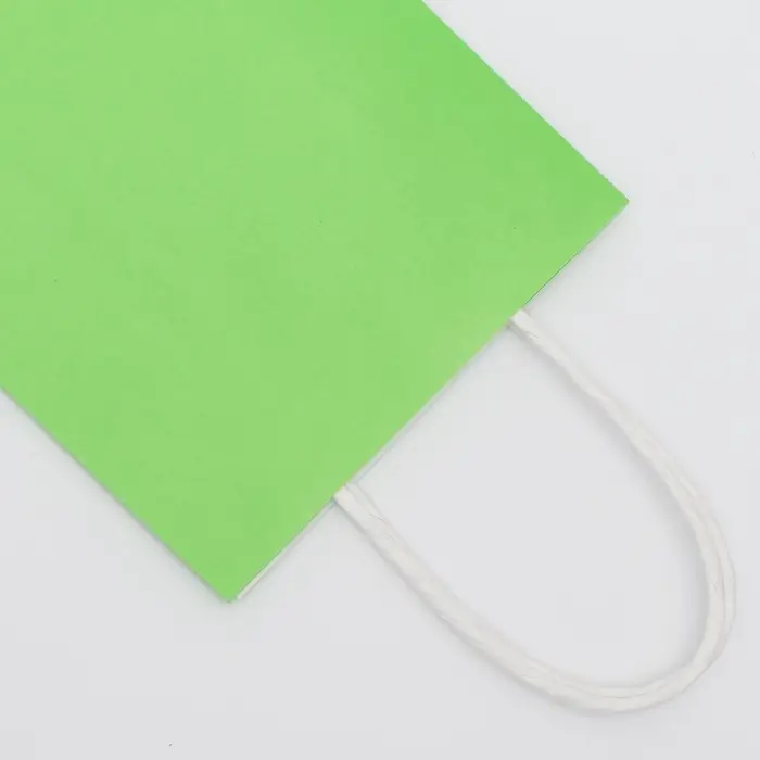 Пакет крафт травяной, круглая ручка, 15&times;21&times;8 см, 120 г