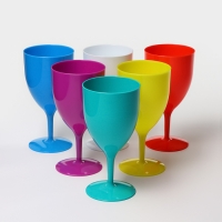 Бокал пластиковый &laquo;Салют&raquo;, 400 мл, цвет МИКС
