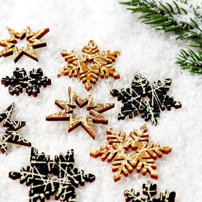 Новогодний декор с подсветкой &laquo;Снежинка&raquo; 8&times;12.5 см, набор 12 шт.