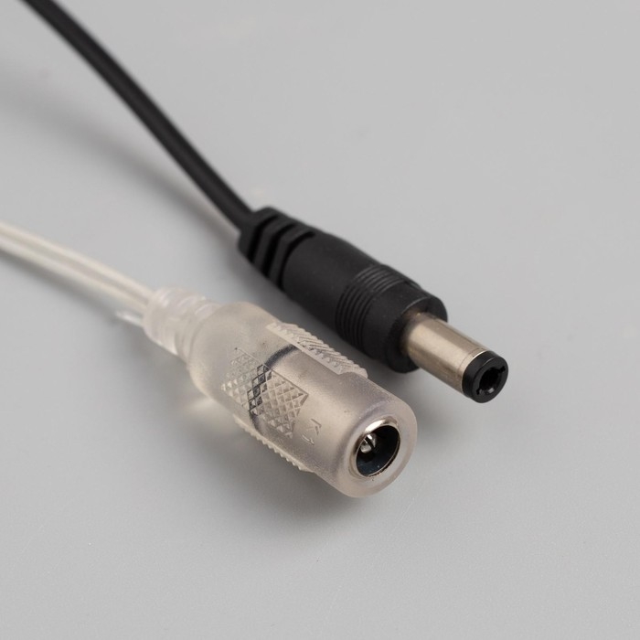 Гирлянда &laquo;Мишура&raquo; 10 м роса, IP20, серебристая нить, 200 LED, свечение мульти, 12 В