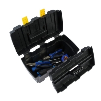 Ящик для инструмента ТУНДРА, 13", 330 х 177 х 155 мм, пластиковый, подвижный лоток