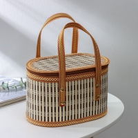 Корзина для хранения Доляна Nature, 24&times;14,5&times;14,5 см, бамбук