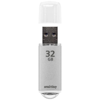 Флешка Smartbuy V-Cut, 32 Гб, USB 2.0, чт до 25 Мб/с, зап до 15 Мб/с, серая