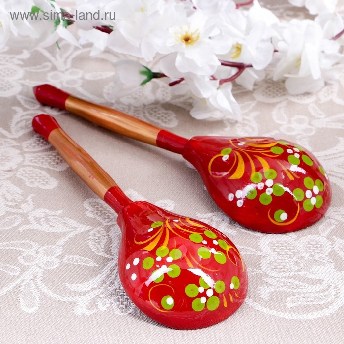 Ложка &laquo;Краснушка&raquo;, столовая, 19&times;6 см, хохлома, микс