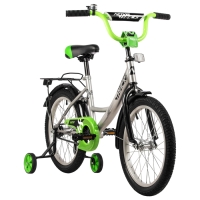 Велосипед 18" Novatrack VECTOR, цвет серебристый