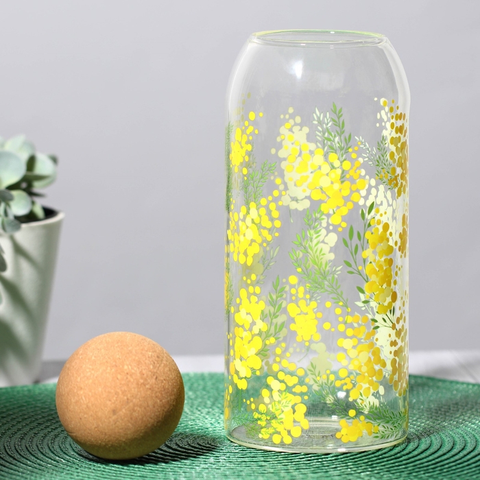 Банка для хранения сыпучих продуктов и круп &laquo;Нежная мимоза&raquo;, 1000 мл