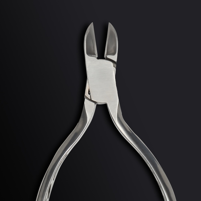 Кусачки педикюрные &laquo;Premium&raquo;, скрытая пружина, 13 см, длина лезвия - 16 мм, цвет серебристый