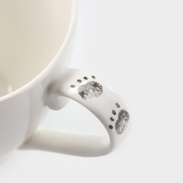 Чайная пара фарфоровая &laquo;Винни Пух&raquo;, кружка 440 мл