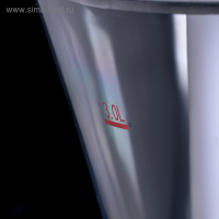 Башня пивная &laquo;Металлик&raquo;, 3 л, колба с подсветкой, 2 батарейки, цвет серебристый