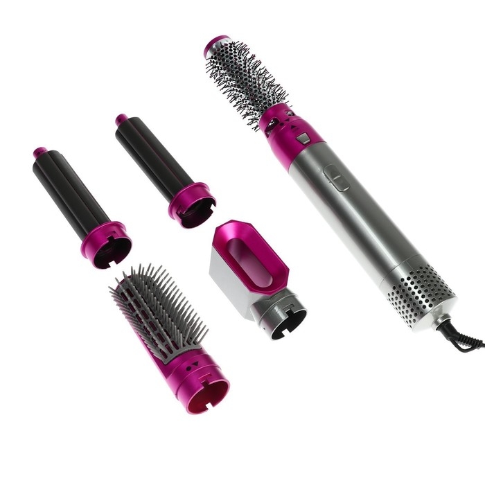 Мультистайлер Luazon LW-17, 1000 Вт, керамическое покрытие, 5 насадок, до 120 &deg;C