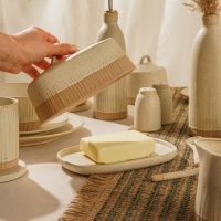 Маслёнка керамическая SL Home &laquo;Виенто&raquo;, 18,5&times;13&times;10,5 см, цвет бежевый