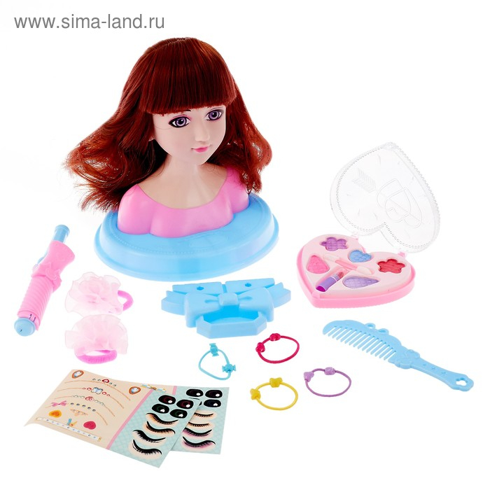 Кукла-манекен для создания причёсок &laquo;Стилист&raquo; с аксессуарами, МИКС