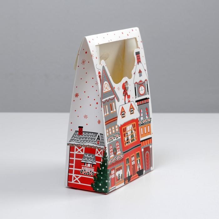 Коробка подарочная новогодняя складная &laquo;Праздник к нам приходит&raquo;, 15 х 7 х 22 см, Новый год