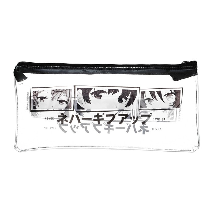 Пенал мягкий 1 отделение, 95 х 205 мм, плоский, ПВХ, Calligrata "Аниме"