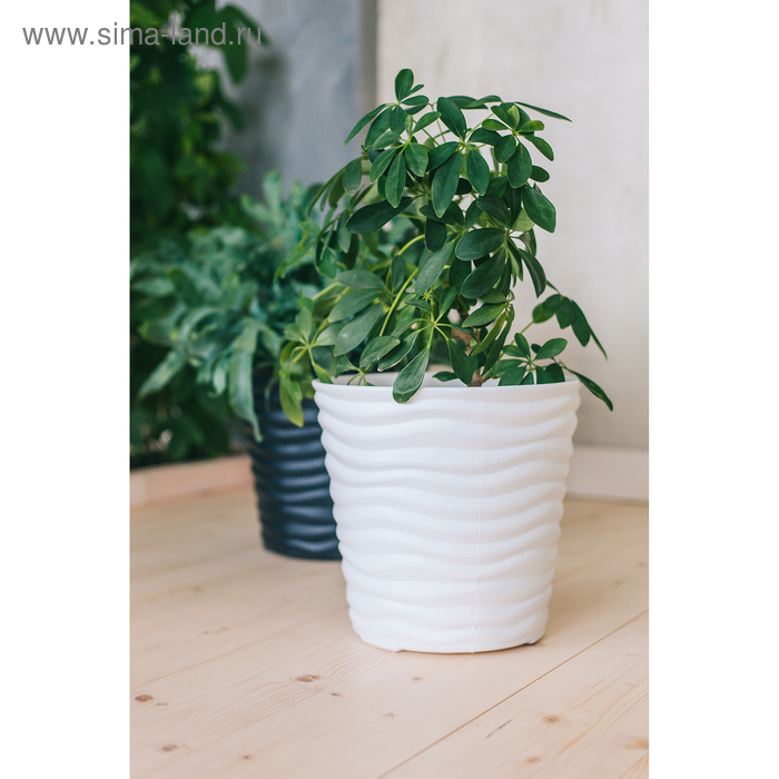 Кашпо &laquo;Дюна&raquo;, 8,5 л, цвет белый