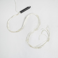 Гирлянда &laquo;Конский хвост&raquo; 10 нитей по 1 м, IP20, серебристая нить, 100 LED, свечение белое, 8 режимов, 12 В