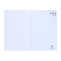 Ежедневник датированный 2024 года, А5, 176 листов, Attomex.Regent, обложка бумвинил, ляссе, блок 70 г/м2, синий