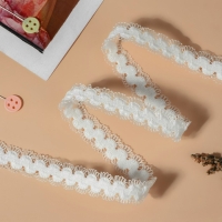 Резинка для бретелей, ажурная, 15 мм, 10 &plusmn; 0,5 м, цвет белый