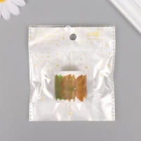 Клейкая лента бумага "Листья гинкго" 50 картинок 3,5х3,5х3.7 см