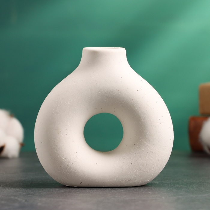 Подсвечник "Меланд" белый песок, 10х5х10см