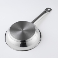 Сковорода &laquo;Общепит&raquo;, d=20 см, толщина корпуса 0,6 мм, дно 3,5 мм, с теплораспределительным слоем, антипригарное покрытие, индукция