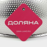 Дуршлаг из нержавеющей стали с ручками &laquo;Марко&raquo;, d=25,5 см, две ручки