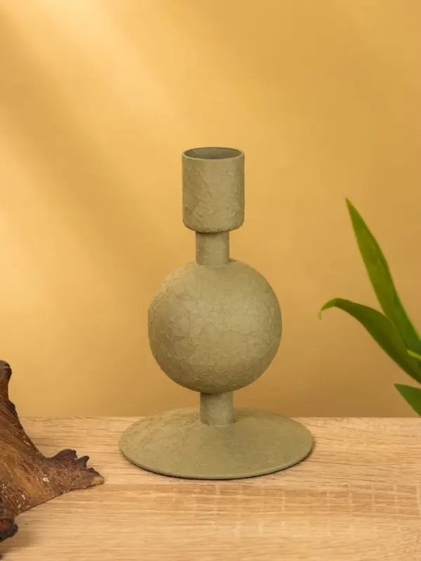 Подсвечник на 1 свечу "Кипарис" с 1 сферой 7,5х7,5х11,5 см