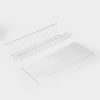 Сушилка для посуды с поддоном для шкафа 60 см, 56.5&times;25.6 см, белая