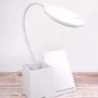 Лампа с органайзером и беспроводной зарядкой writeLight, ver. 2, белая