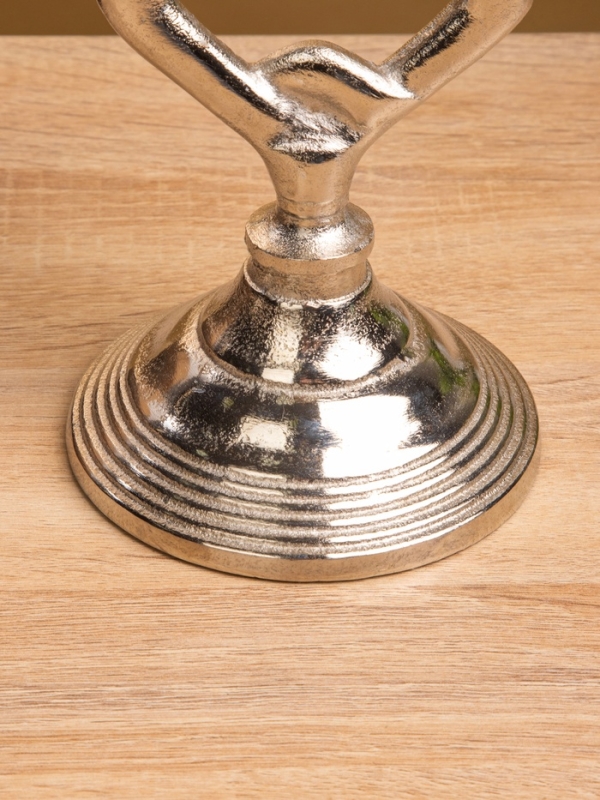 Подсвечник "Чейн" 11,5х11,5х33 см, алюминий